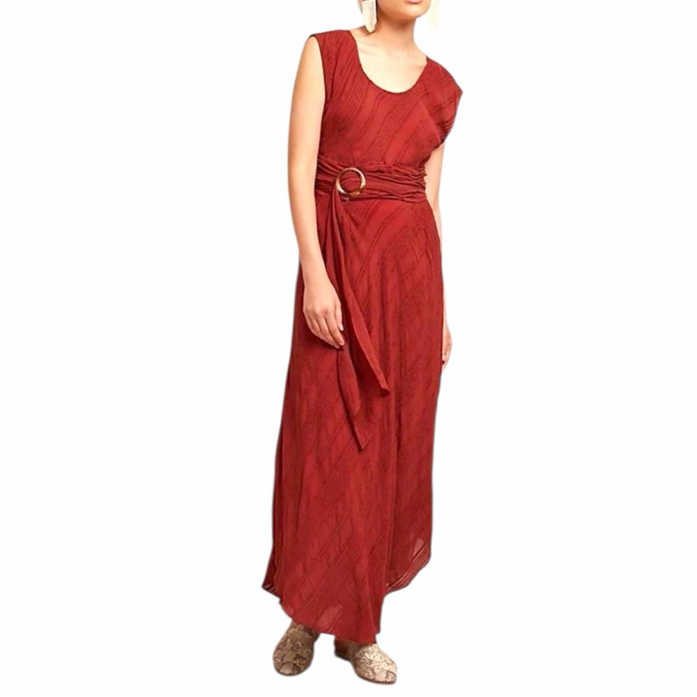 NEW ANTHROPOLOGIE Guinevere Maxi Dress By Moulinette Soeurs Size 4